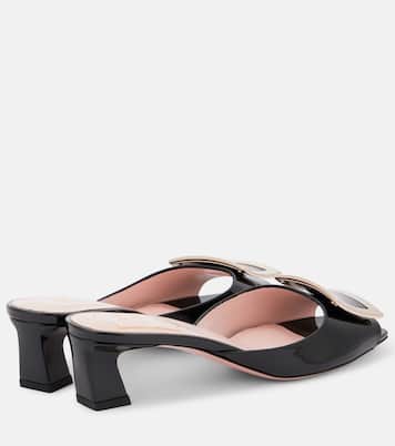 Trompette 45 patent leather mules | Roger Vivier