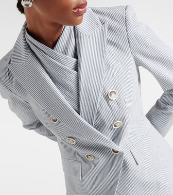 Blazer Miller in cotone a righe | Veronica Beard