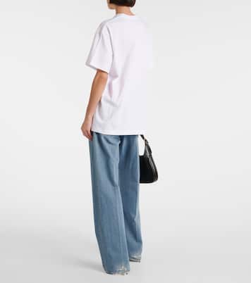 T-shirt in jersey di cotone con logo | Gucci