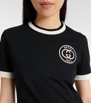 T-shirt Interlocking G in jersey di cotone  | Gucci