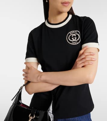 T-shirt Interlocking G in jersey di cotone  | Gucci