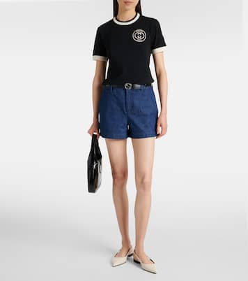 T-shirt Interlocking G in jersey di cotone  | Gucci