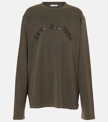 Top de jersey de algodón con logo | Acne Studios