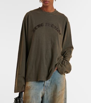Top de jersey de algodón con logo | Acne Studios