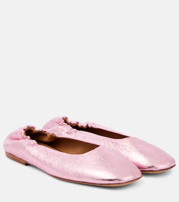 Ballerine in pelle metallizzata | Dries Van Noten