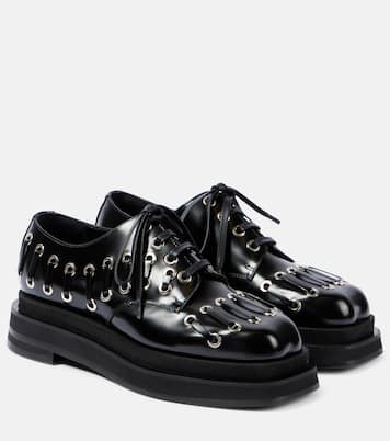 Stringate Heart Toe in pelle con platform | Simone Rocha