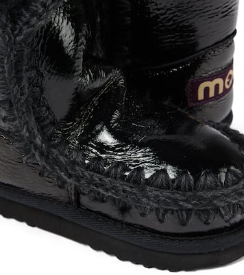 Schneestiefel aus Leder mit Shearling | Mou Kids