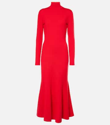 Wool turtleneck midi dress | Carolina Herrera