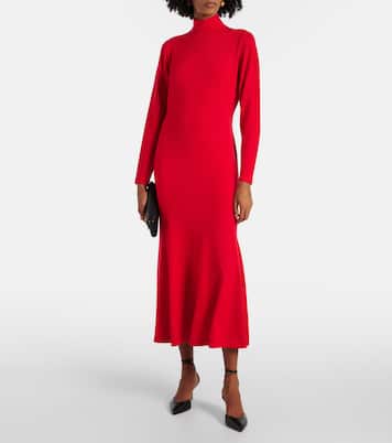 Wool turtleneck midi dress | Carolina Herrera