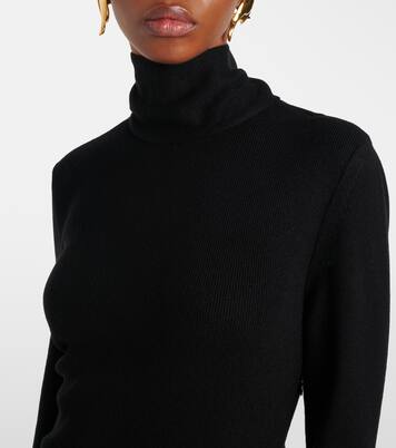 Robe midi en laine et cachemire mélangés | Givenchy