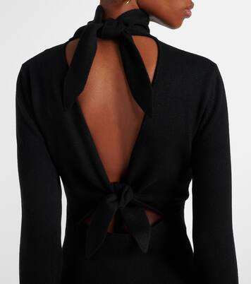 Robe midi en laine et cachemire mélangés | Givenchy