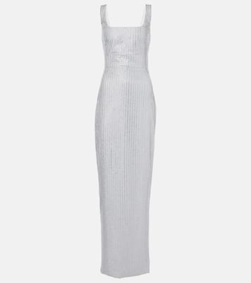 Crystal-embellished chiffon gown | Rasario
