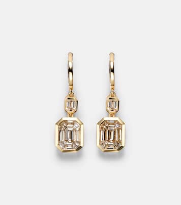 Boucles d'oreilles Illusion en or 18 ct et diamants | Shay Jewelry