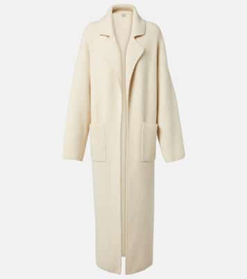 Ribbed-knit wool-blend coat | Toteme
