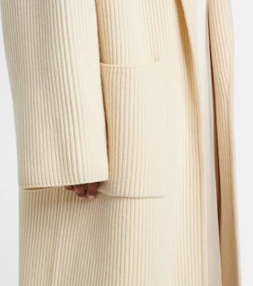 Ribbed-knit wool-blend coat | Toteme