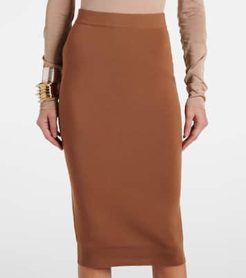 Bleistiftrock aus Strick | Saint Laurent