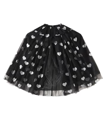 Heart-printed tulle cape | Konges Sløjd