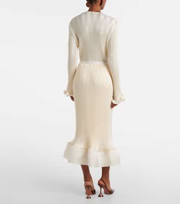 Gonna midi Hollis in maglia con volant | Simkhai