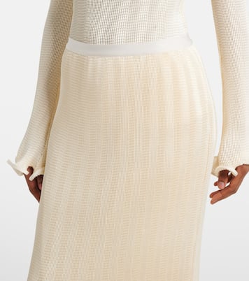 Gonna midi Hollis in maglia con volant | Simkhai