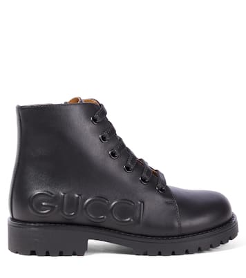 Ankle Boots aus Leder | Gucci Kids