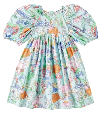 Abito in cotone con stampa floreale | Stella McCartney Kids