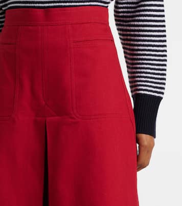Renoir pleated cotton midi skirt | Max Mara