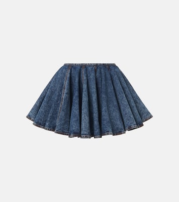 Mini-jupe en jean | Alaïa