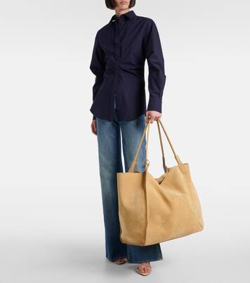 Cabas Victoria XL en daim | Victoria Beckham