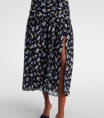 Abito midi Brock in seta | Veronica Beard