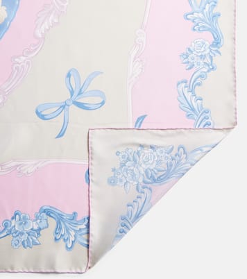 Cameo printed silk scarf | Versace