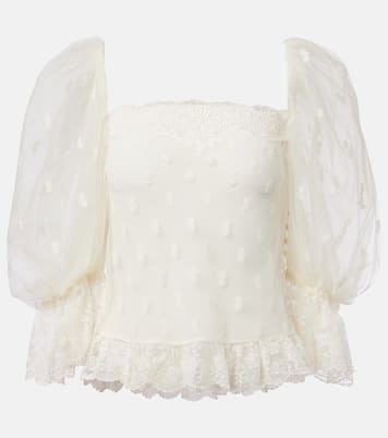 Embroidered lace blouse | Chloé