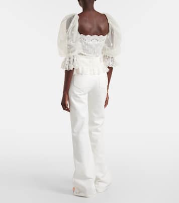 Embroidered lace blouse | Chloé