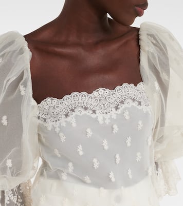 Embroidered lace blouse | Chloé