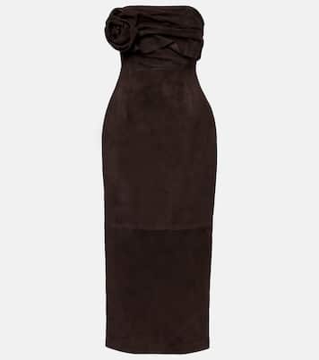 Robe midi en daim | Magda Butrym