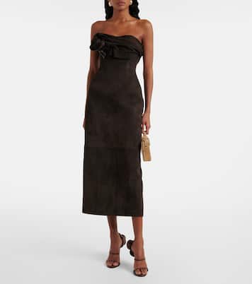 Robe midi en daim | Magda Butrym