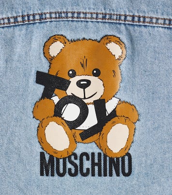 جاكيت بهودي من الدنيم بلوغو | Moschino Kids