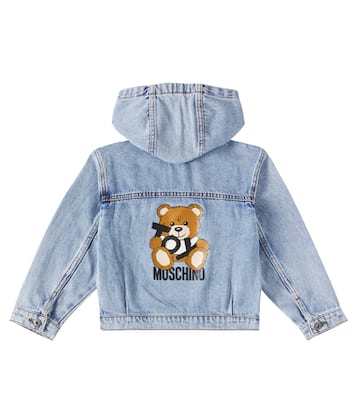 جاكيت بهودي من الدنيم بلوغو | Moschino Kids