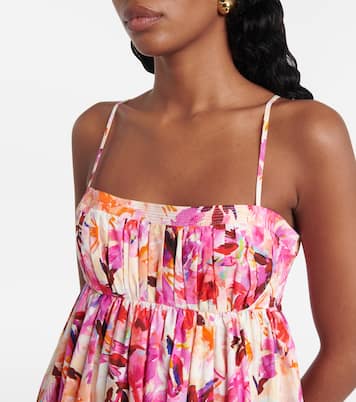 Abito lungo Lucille in cotone con stampa | Ulla Johnson