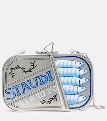 Staudines Tin metal clutch | Staud