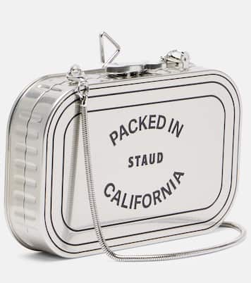Staudines Tin metal clutch | Staud