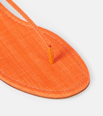 Almost Bare raffia-effect sandals | Aquazzura