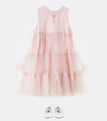 Verziertes Kleid aus Tüll | Dolce&Gabbana Kids