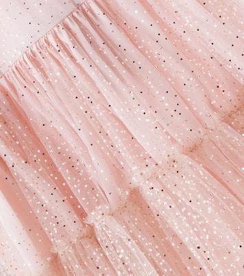 Embellished tiered tulle dress | Dolce&Gabbana Kids