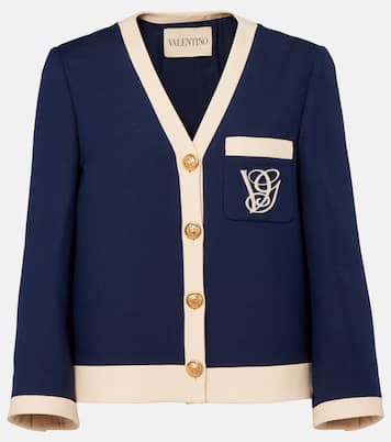 Chaqueta de lana y seda bordada | Valentino