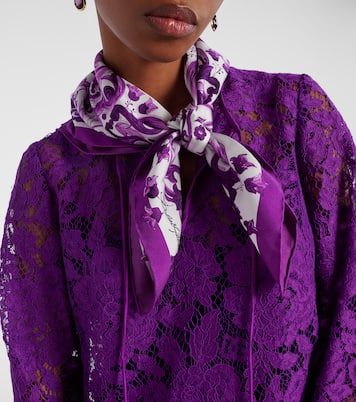 Majolica printed silk twill scarf | Dolce&Gabbana