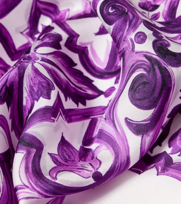 Majolica printed silk twill scarf | Dolce&Gabbana