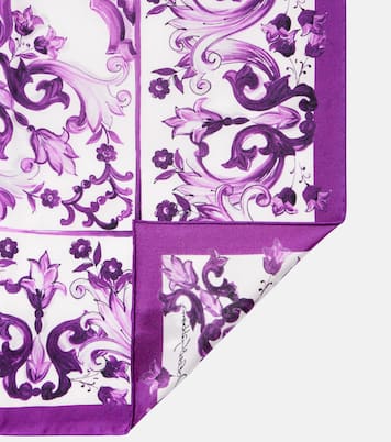 Majolica printed silk twill scarf | Dolce&Gabbana