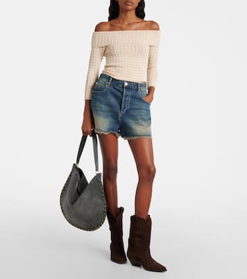 Oskan Soft Medium suede shoulder bag | Isabel Marant