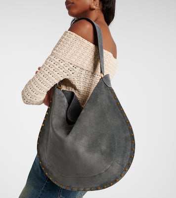Oskan Soft Medium suede shoulder bag | Isabel Marant