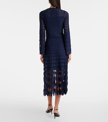 Wilma open-knit midi skirt | Simkhai